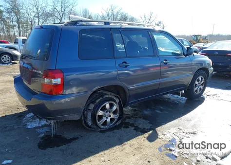2004 Toyota Highlander из США, поврежденный, VIN JTEGD21A740093784